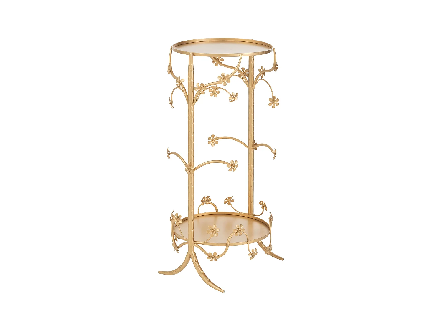 Table d'Appoint en Métal "Curama" 70cm Or