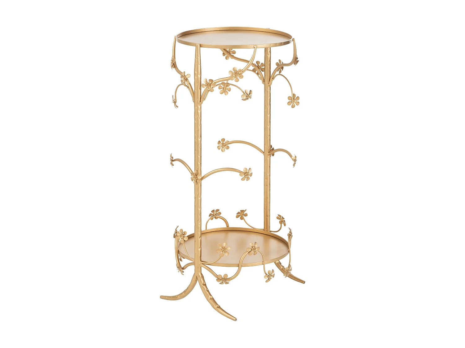 Table d'Appoint en Métal "Curama" 70cm Or