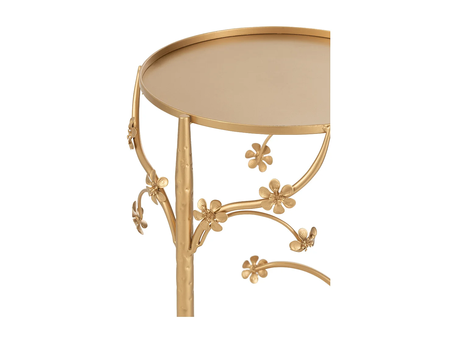 Table d'Appoint en Métal "Curama" 70cm Or