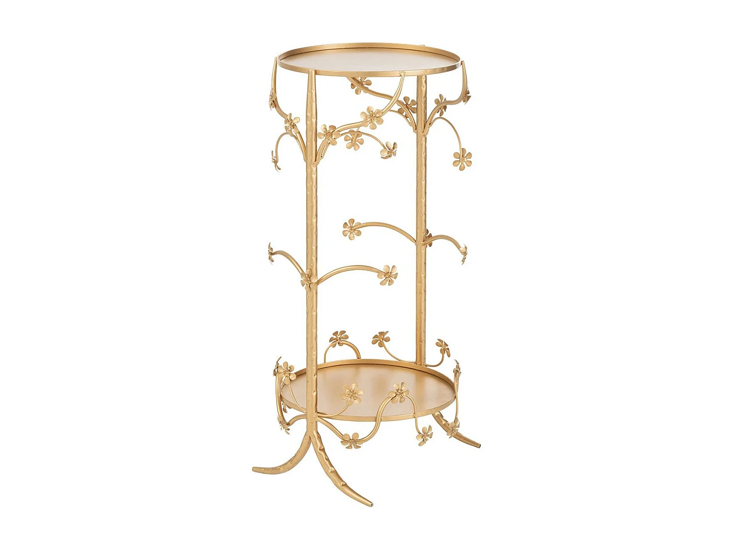 Table d'Appoint en Métal "Curama" 70cm Or