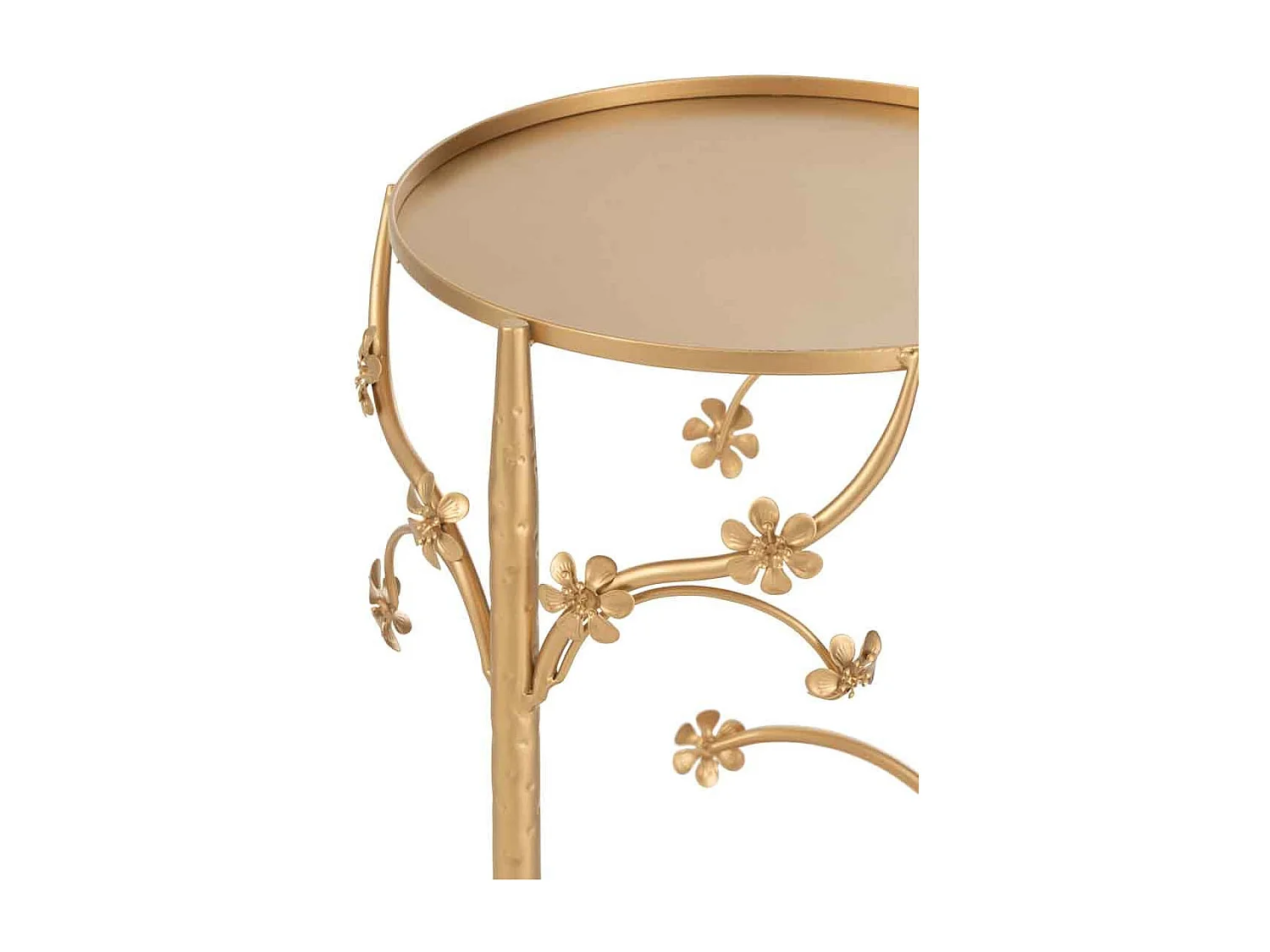 Table d'Appoint en Métal "Curama" 70cm Or