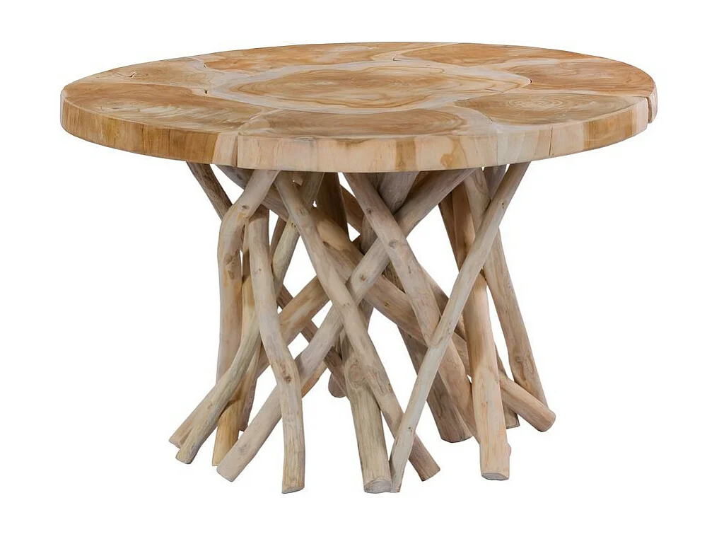 Table d'Appoint Ronde "Radix" 60cm Naturel