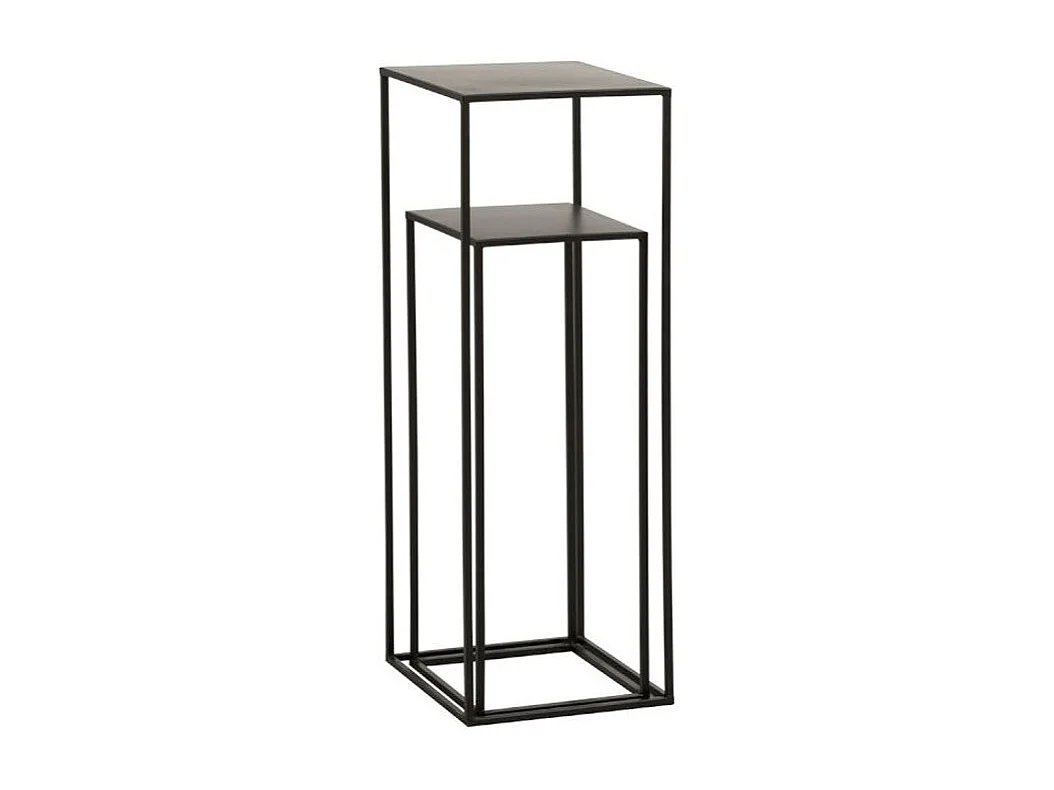 Mesa auxiliar Narsh de metal negro - Lote de 2