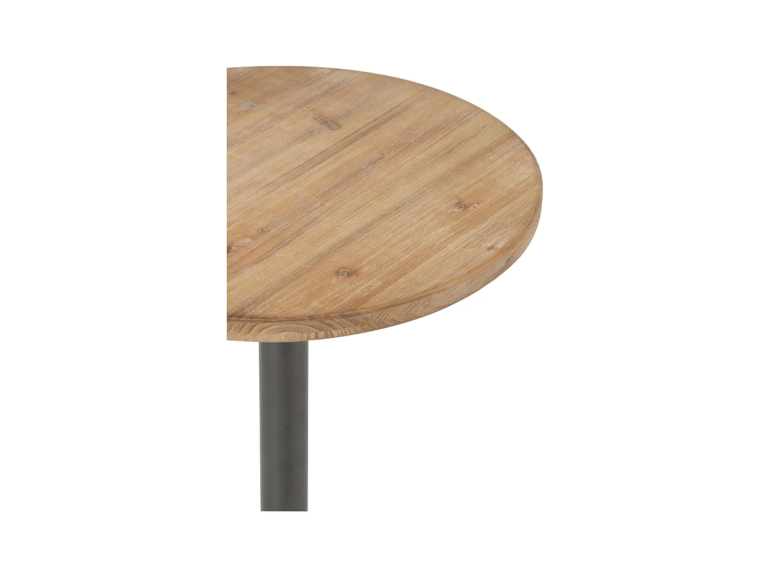 Massimo mesa de bar redonda de madera maciza L 48 cm