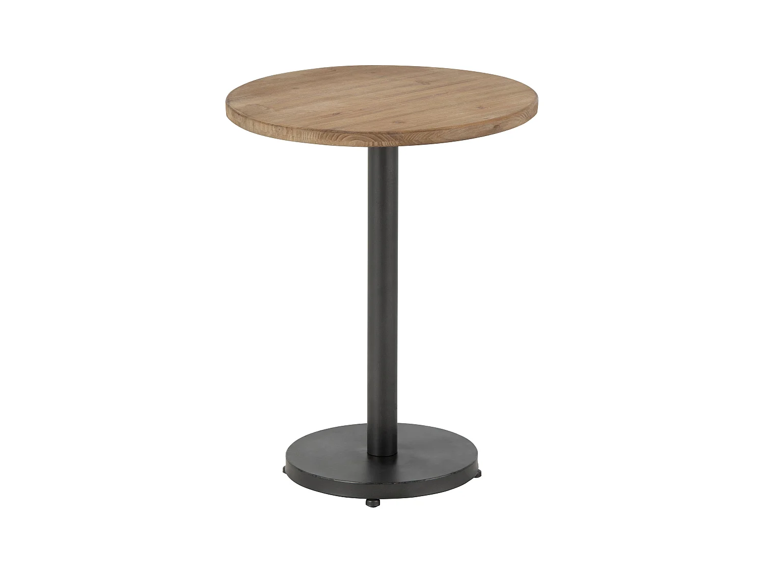 Table d'Appoint Design "Bar Rond" 61cm Marron