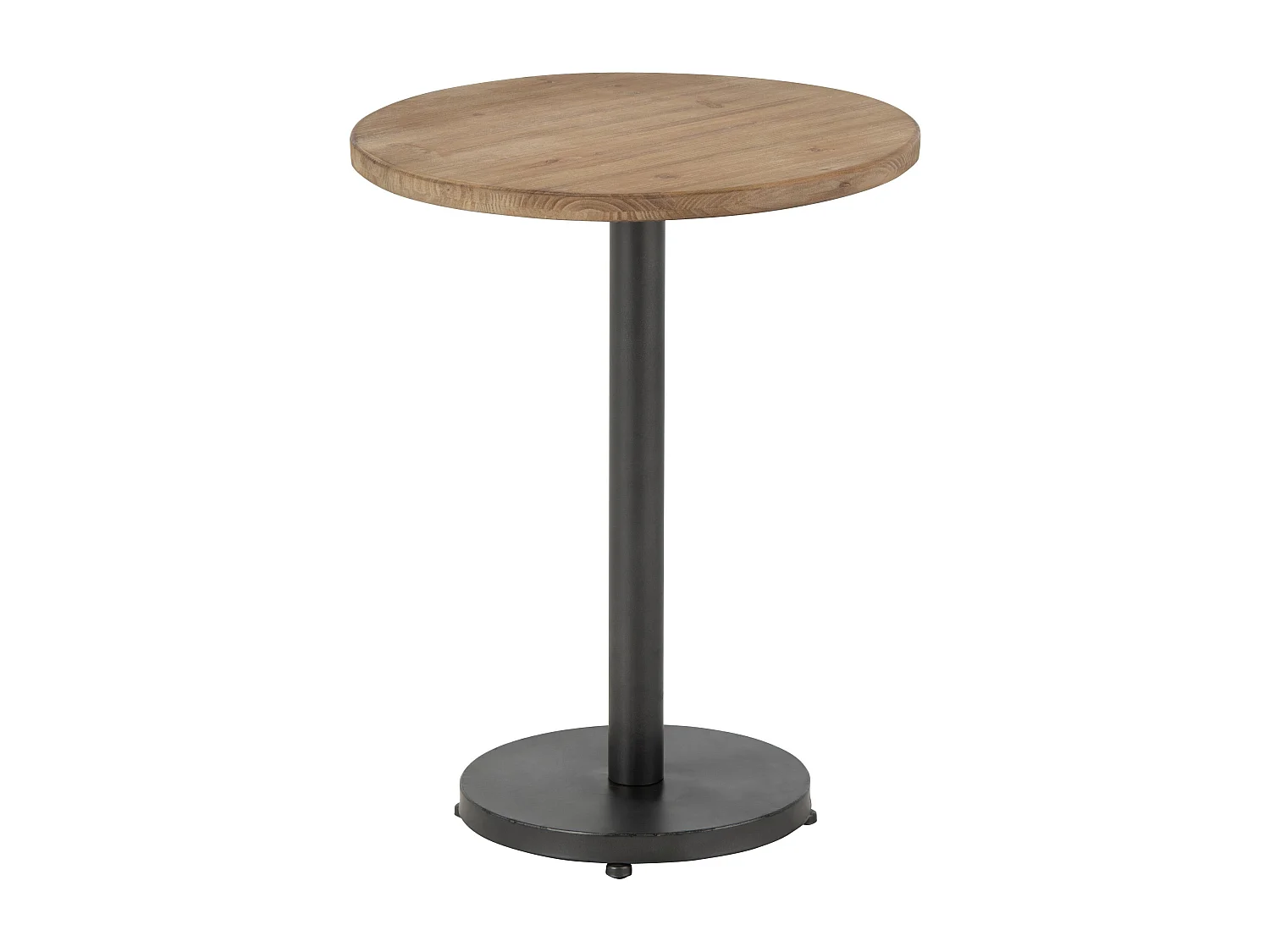Table d'Appoint Design "Bar Rond" 61cm Marron