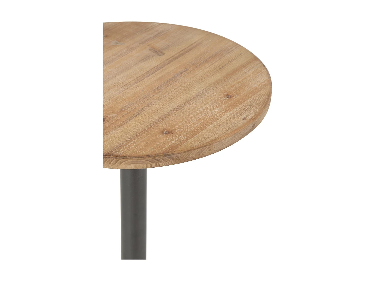 Table d'Appoint Design "Bar Rond" 61cm Marron