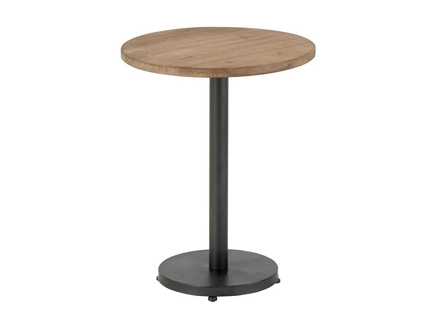 Table d'Appoint Design "Bar Rond" 61cm Marron