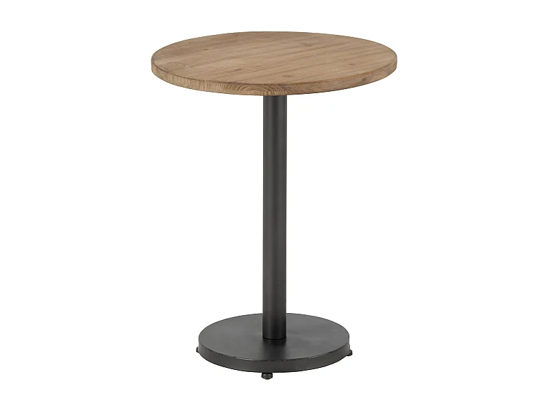 Table d'Appoint Design "Bar Rond" 61cm Marron