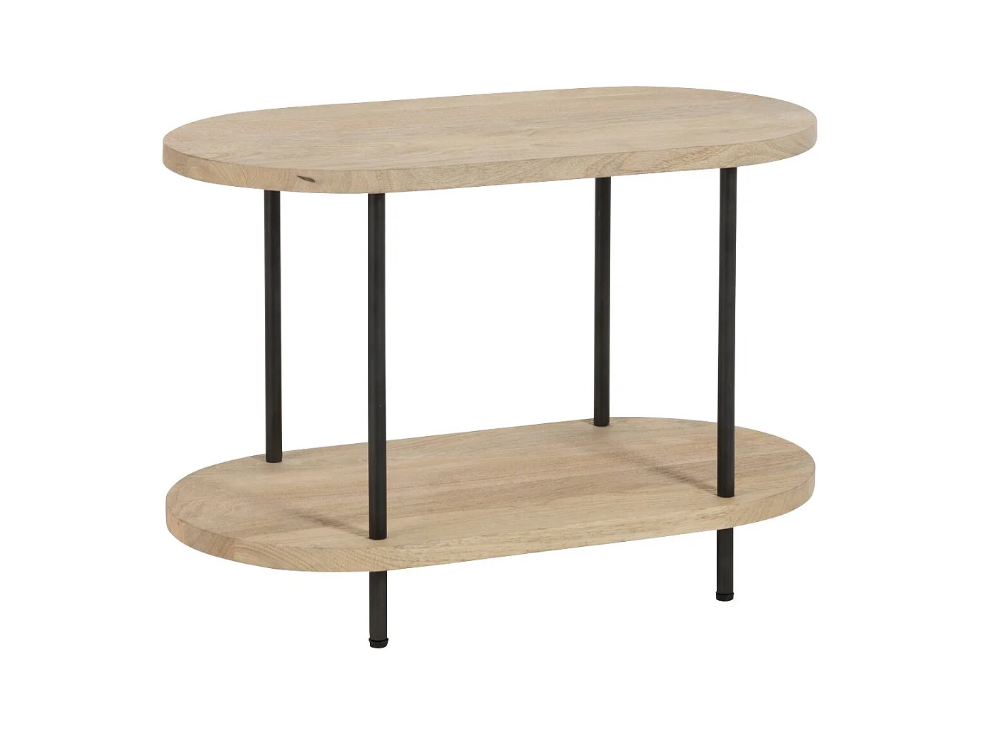 Table d'Appoint 2 Niveaux "Eli" 75cm Naturel