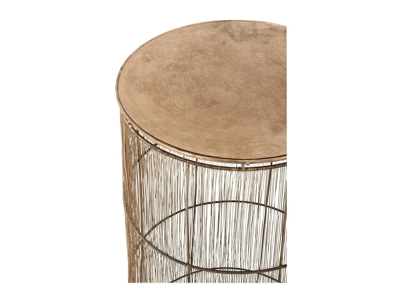 Lot de 2 Tables Gigognes "Freyo" 70cm Bronze