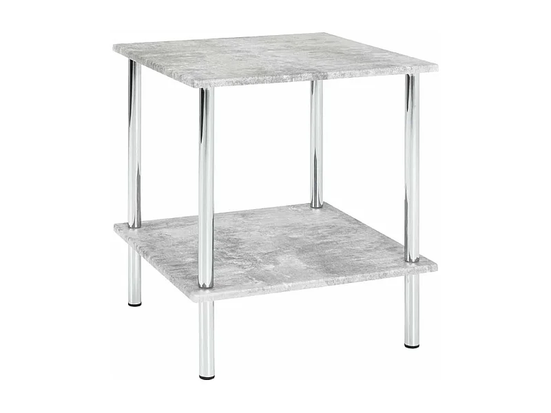 Table d'Appoint Effet Béton "Miguel" 45cm Gris