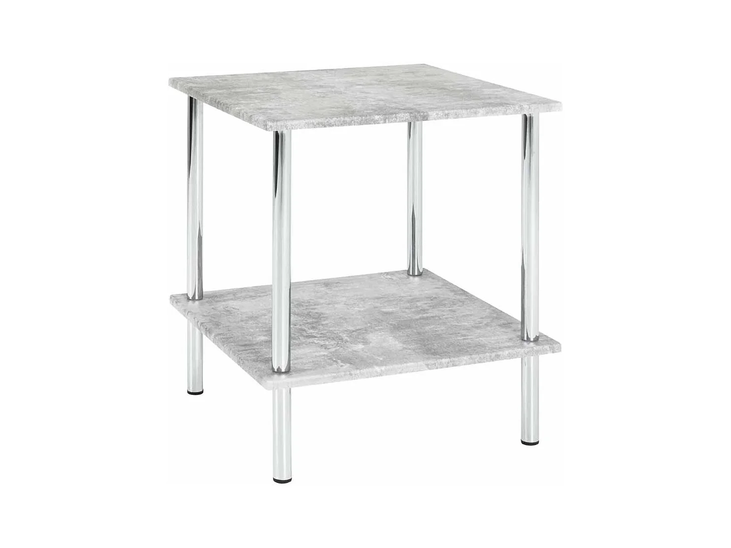 Table d'Appoint Effet Béton "Miguel" 45cm Gris