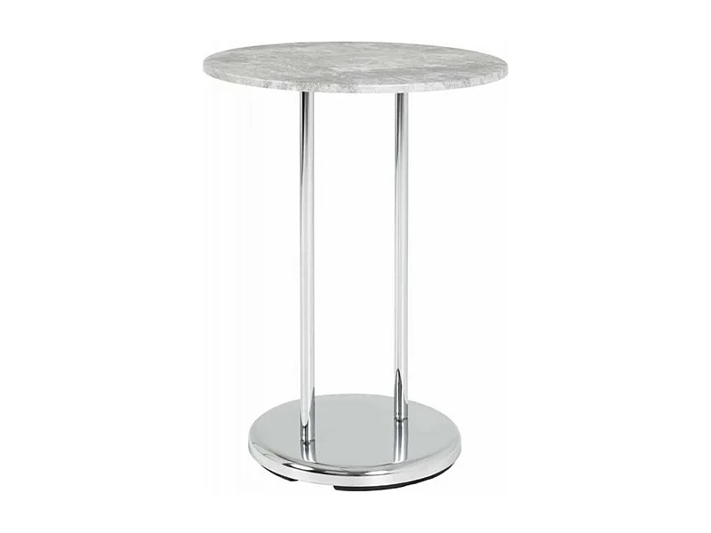 Table d'Appoint Ronde Effet Béton "Miguel" 55cm Gris
