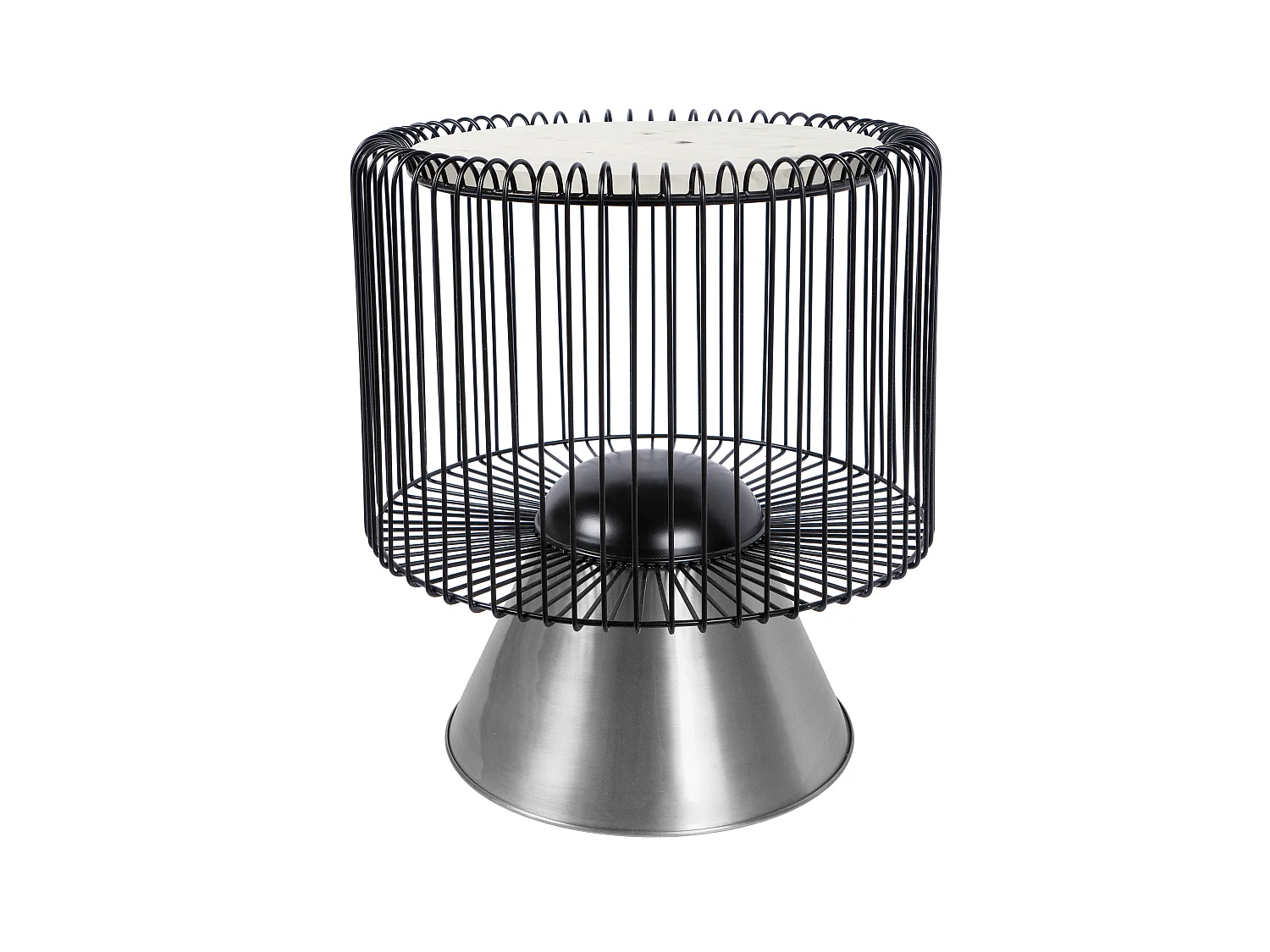 Table d'Appoint Design "Malibu" 56cm Blanc