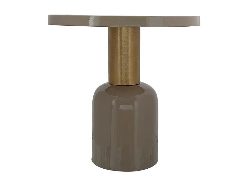 Table d'Appoint Ronde "Clémence" 50cm Taupe