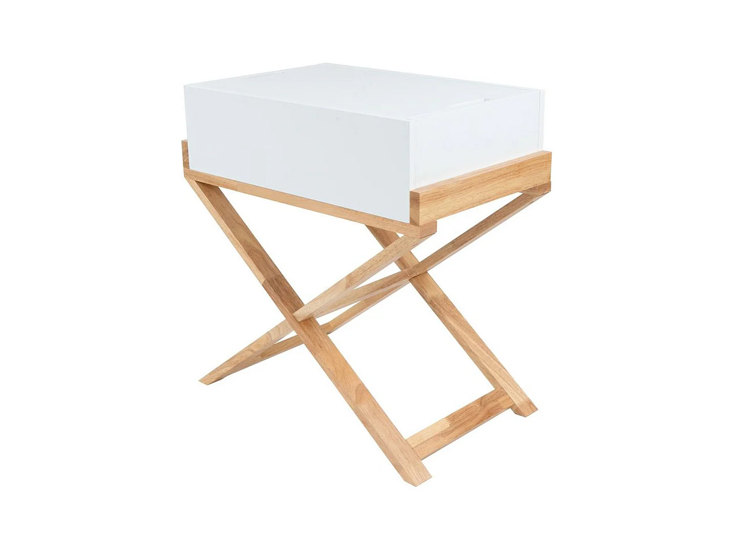 Table d'Appoint Design "Valérie" 58cm Blanc
