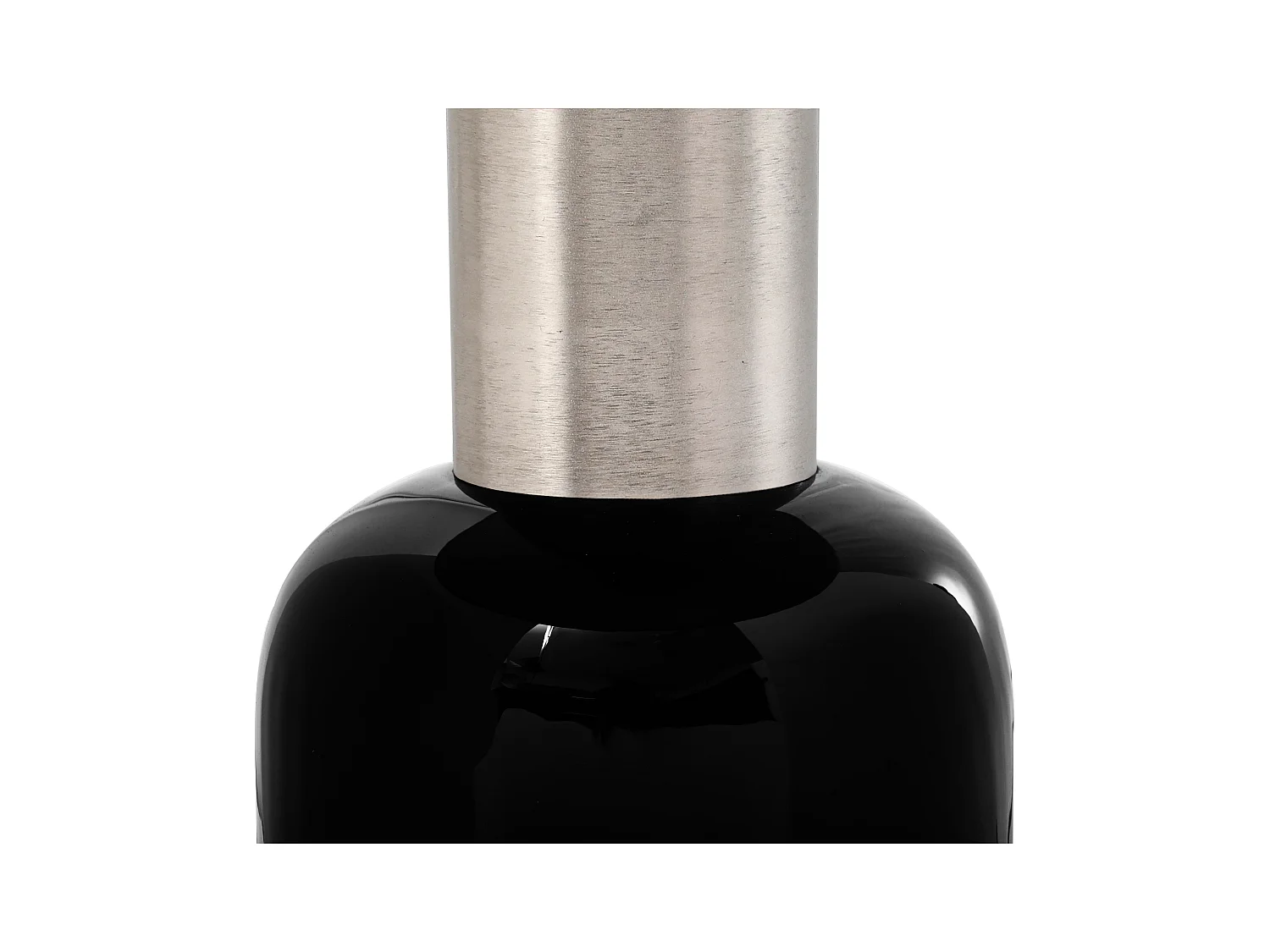 Table d'Appoint Design "Yeza" 49cm Noir & Argent