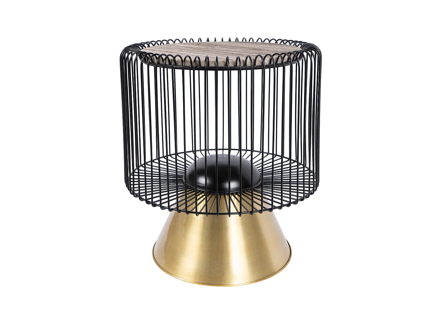 Table d'Appoint Design "Malibu" 56cm Marron