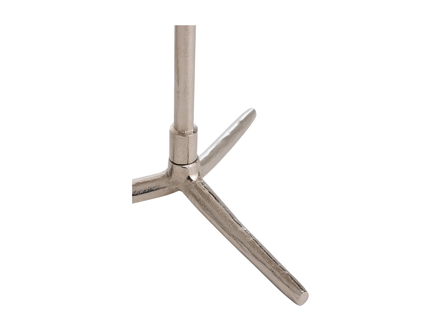 Lot de 2 Tables Gigognes "Cercles" 57cm Argent