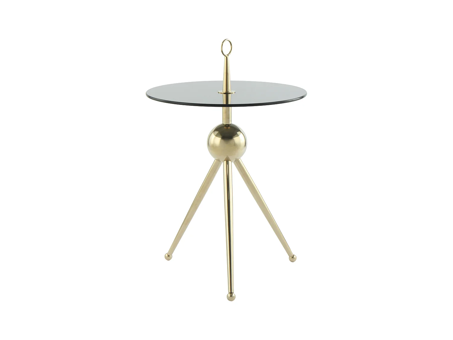 Table d'Appoint Design "Rodriga" 53cm Or & Gris