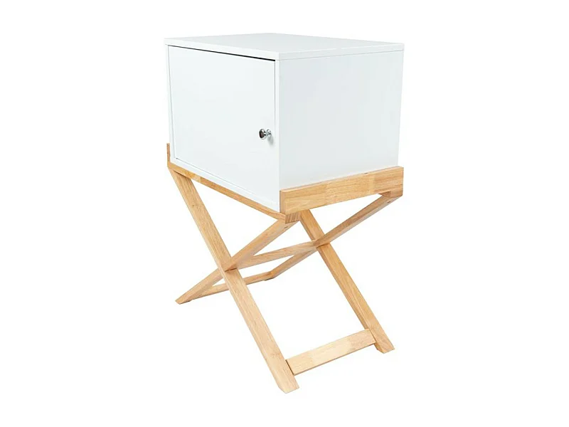 Table d'Appoint Design "Valérie" 75cm Blanc