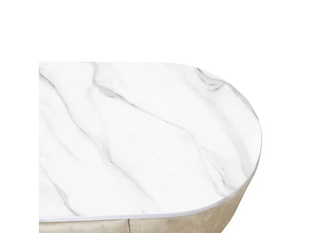 Coiffeuse Design 1 Tiroir "Lomape" 120cm Beige