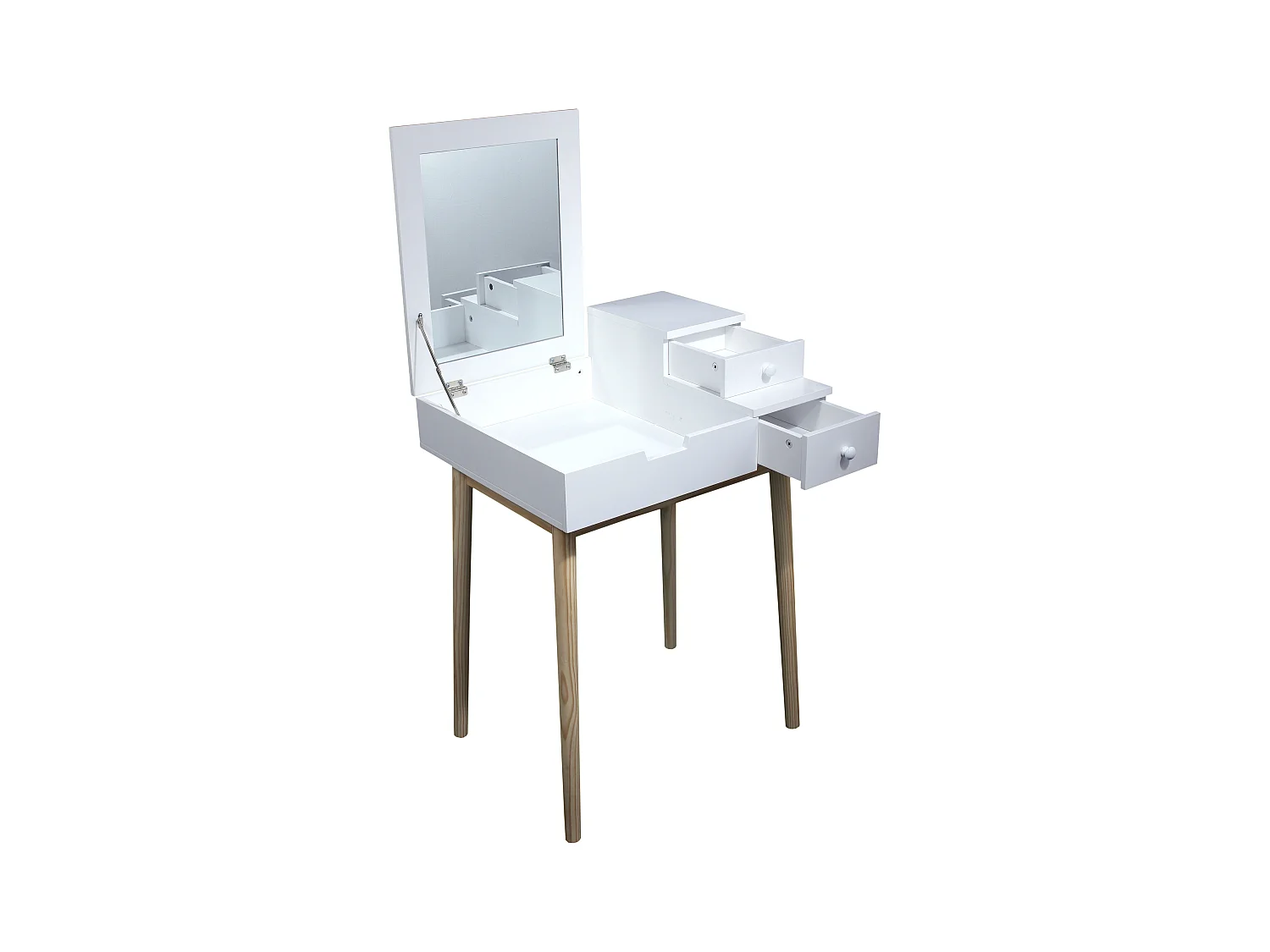 Coiffeuse Elsa 60x50x125 Cm Blanc