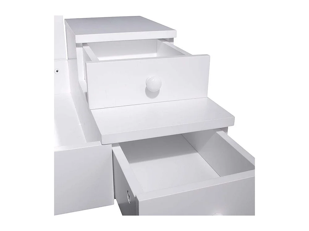 Coiffeuse Elsa 60x50x125 Cm Blanc