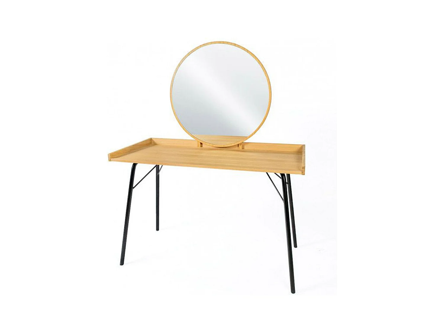 Coiffeuse Design en Bois "Rayburn" 115cm Naturel