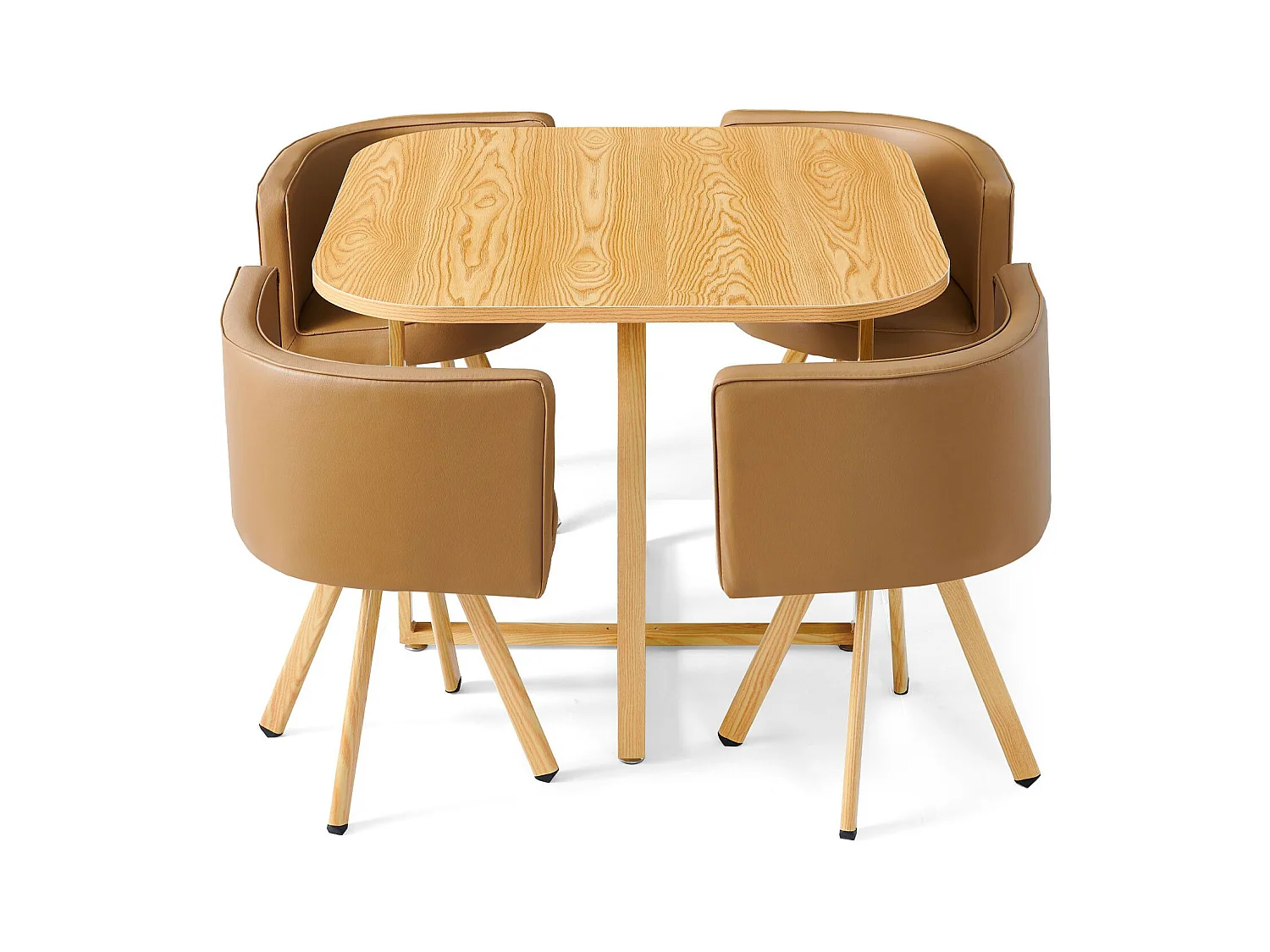 Table et chaises scandinaves Oslo Taupe
