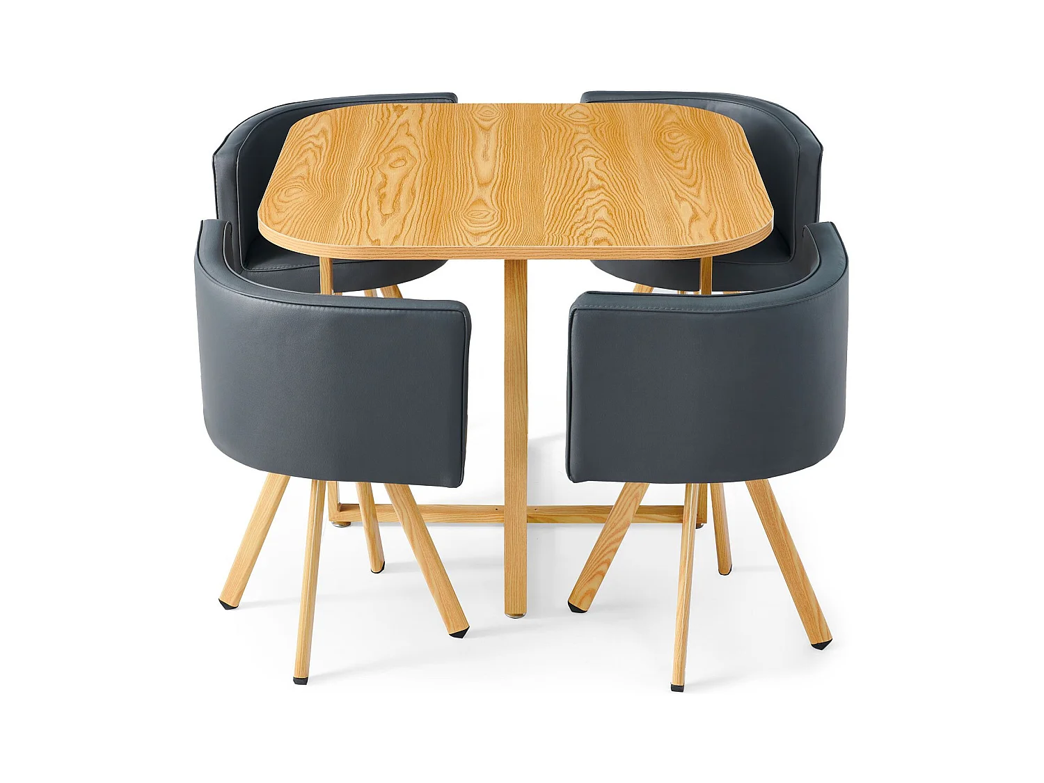 Essgruppe "Normi" Grau & Hell Eiche