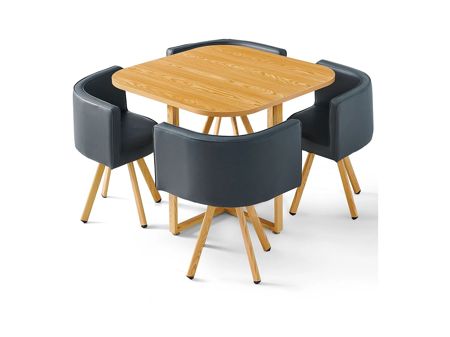 Essgruppe "Normi" Grau & Hell Eiche