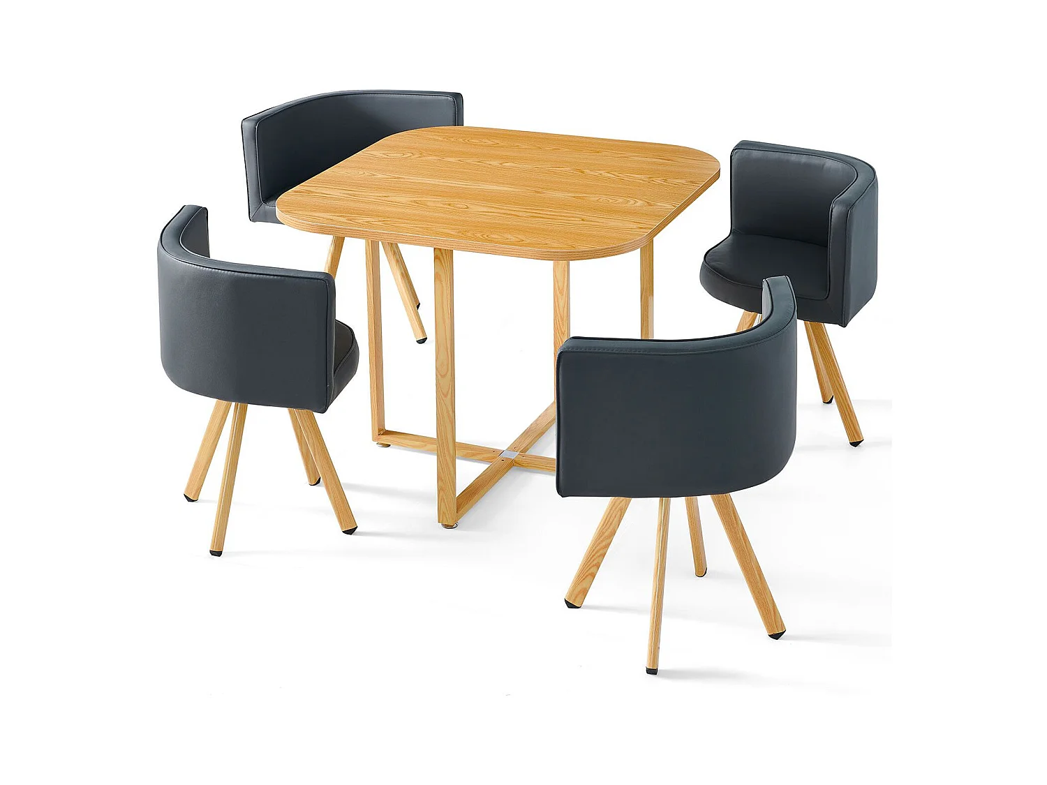 Essgruppe "Normi" Grau & Hell Eiche