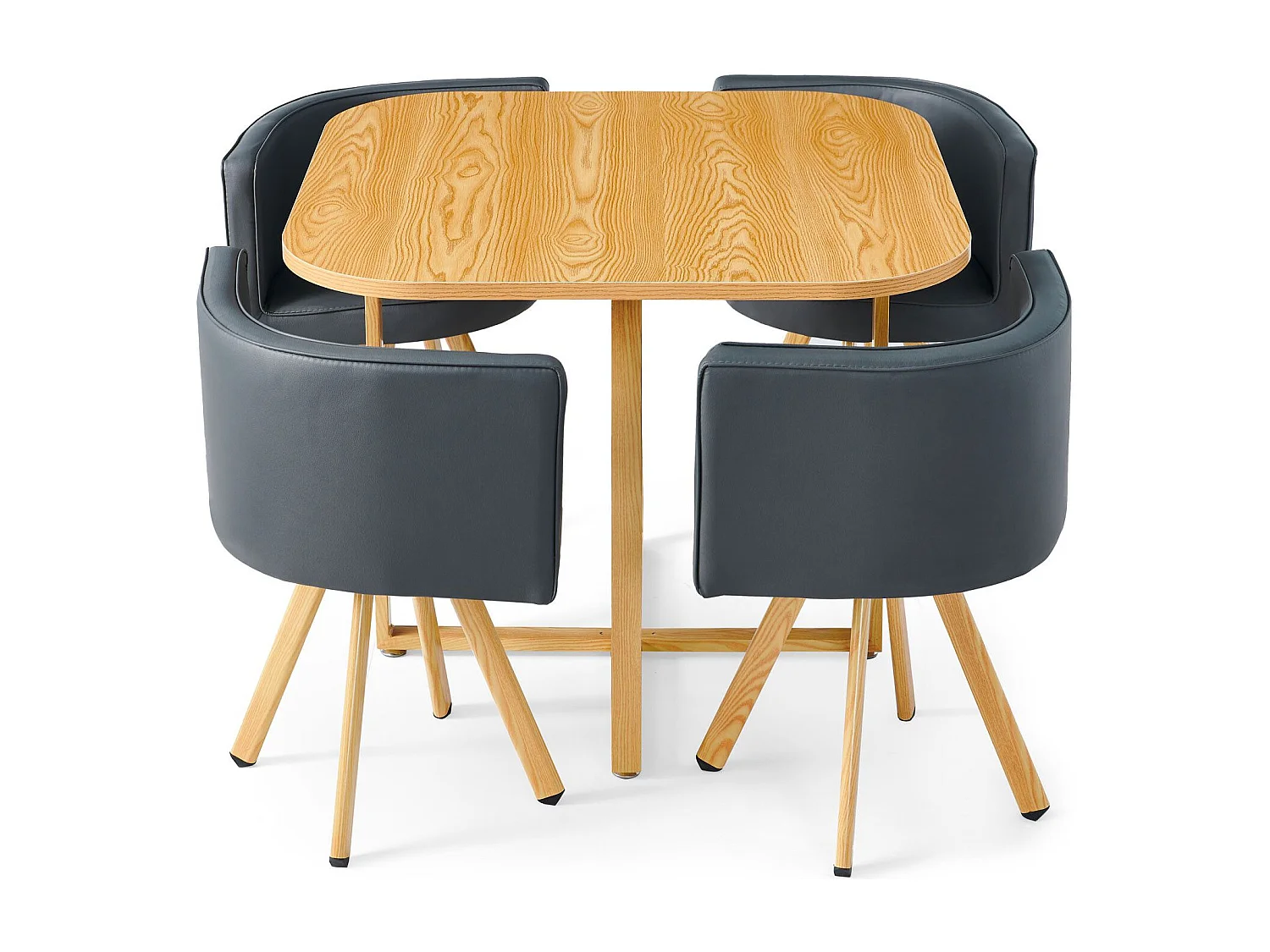 Essgruppe "Normi" Grau & Hell Eiche