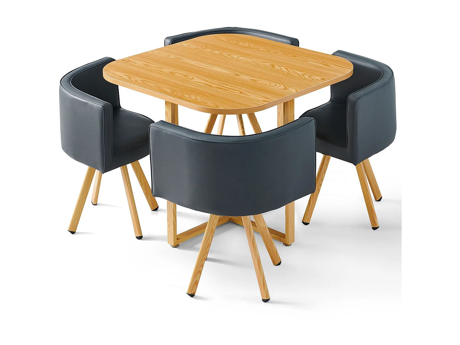 Essgruppe "Normi" Grau & Hell Eiche