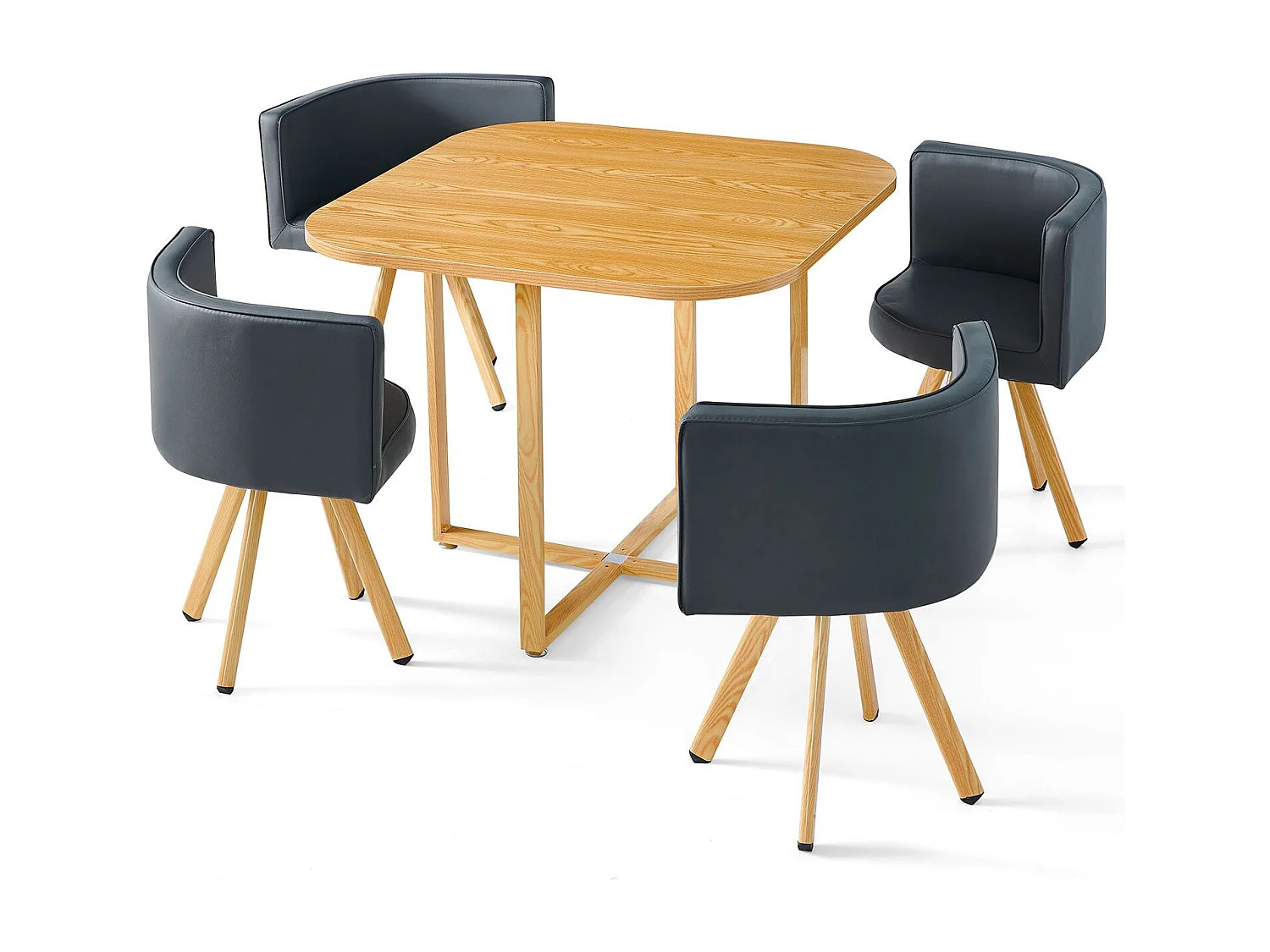 Essgruppe "Normi" Grau & Hell Eiche