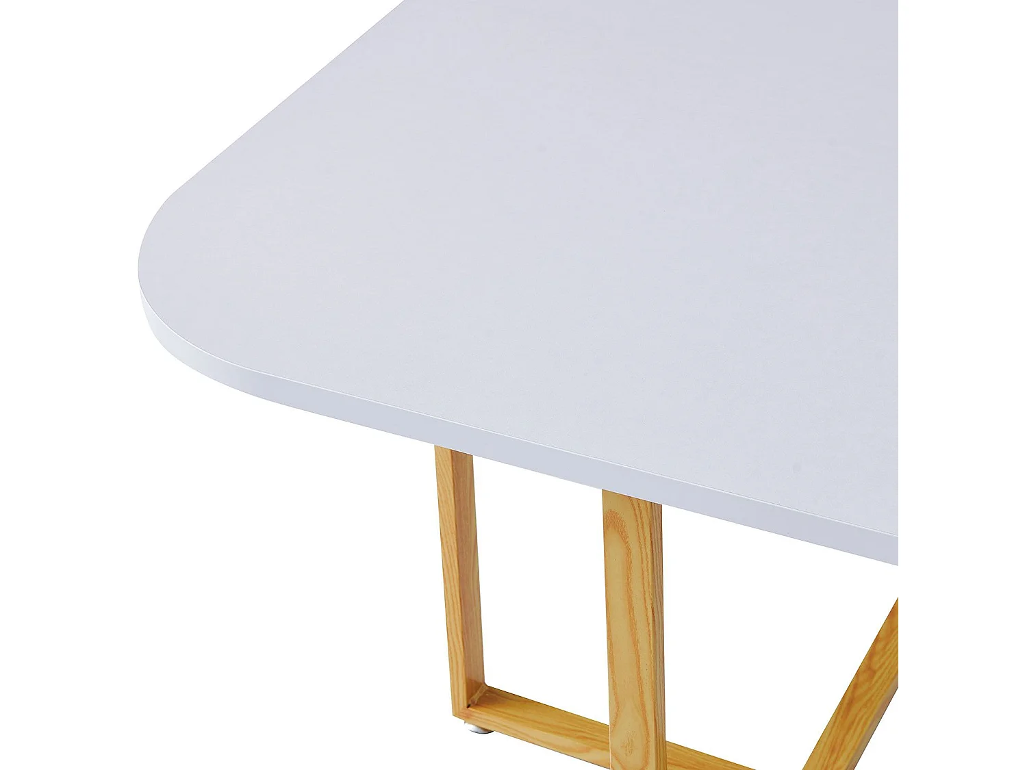 Essgruppe & 4 Skandinavische Stühle Weiß "Oslo" Modernes Design