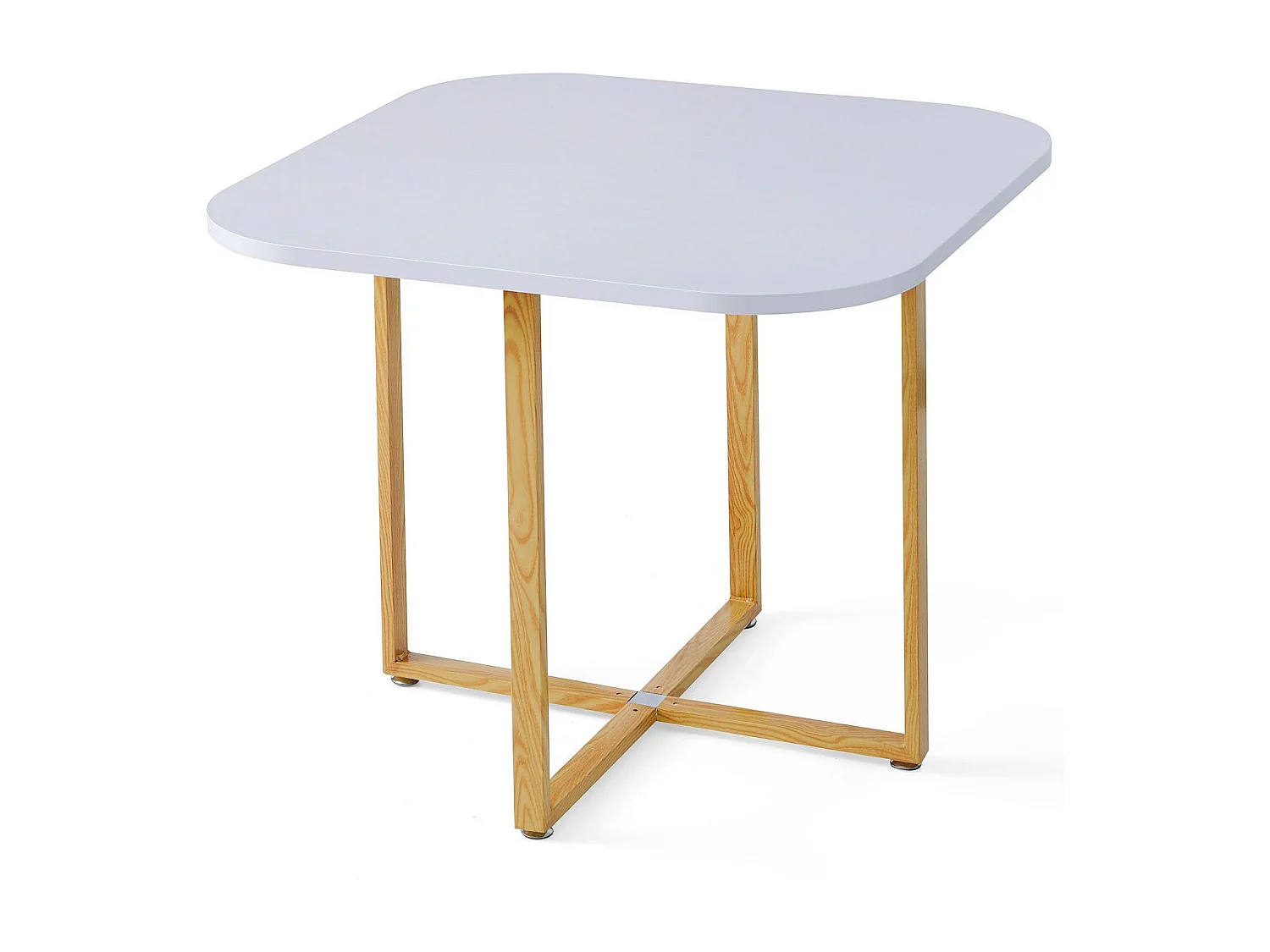 Ensemble Table de Repas & 4 Chaises Design "Norway" Blanc