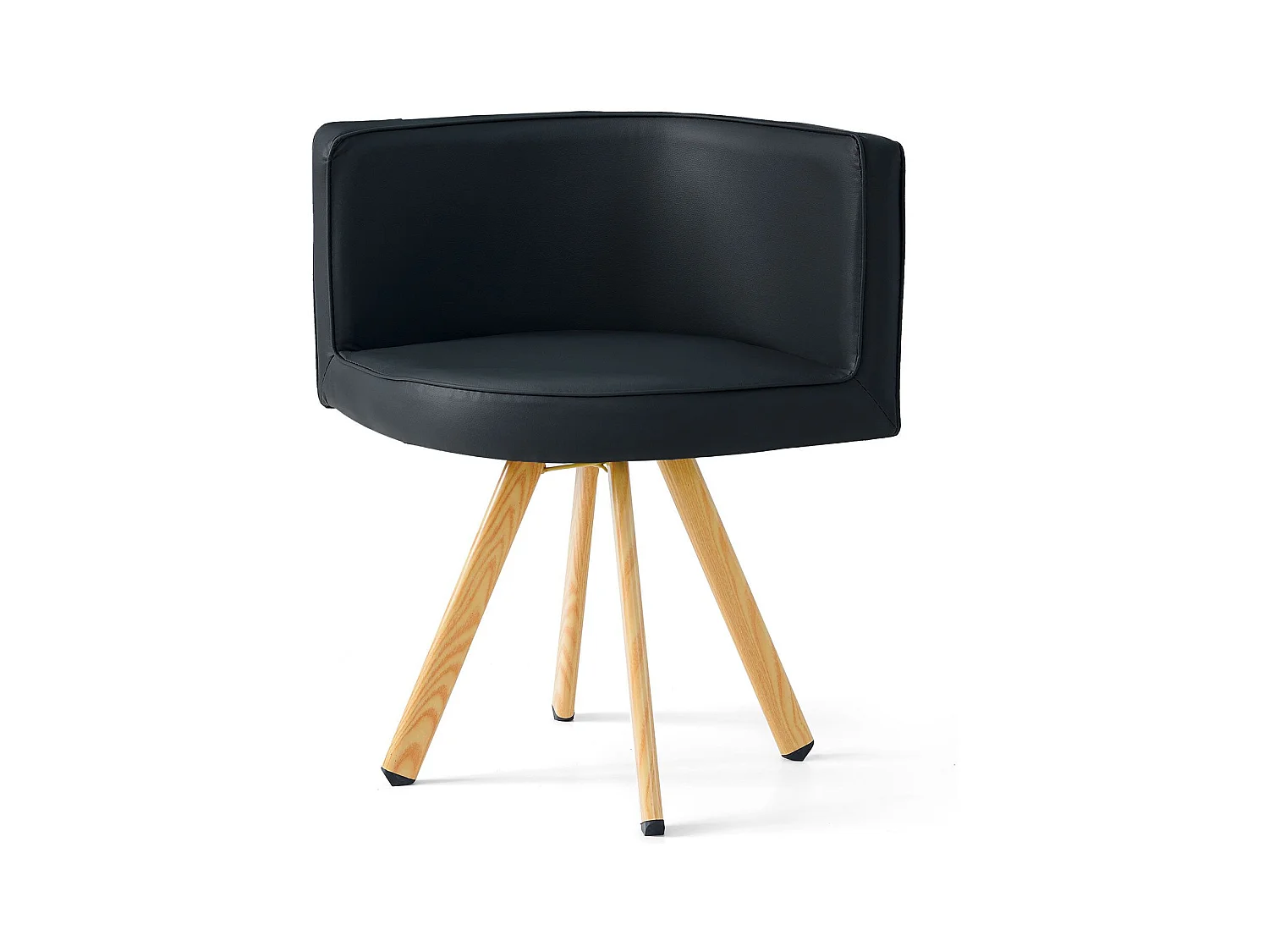 Essgruppe "Oslo" Schwarz Skandinavisches Modernes Design mit Esstisch & 4 Stühlen