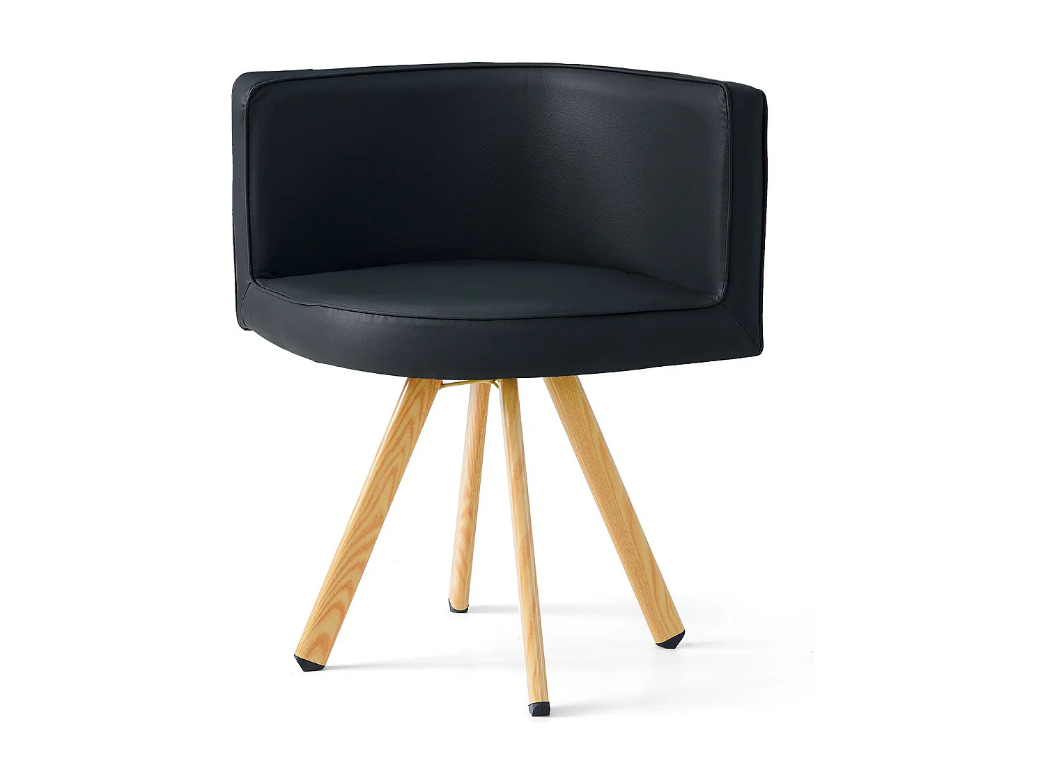 Essgruppe "Oslo" Schwarz Skandinavisches Modernes Design mit Esstisch & 4 Stühlen