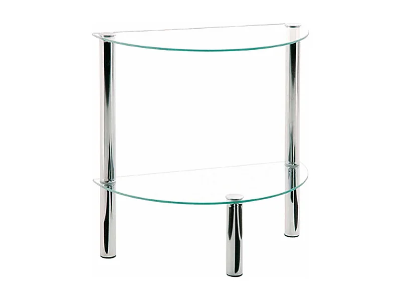 Table d'Appoint Design "Eliot" 47cm Transparent
