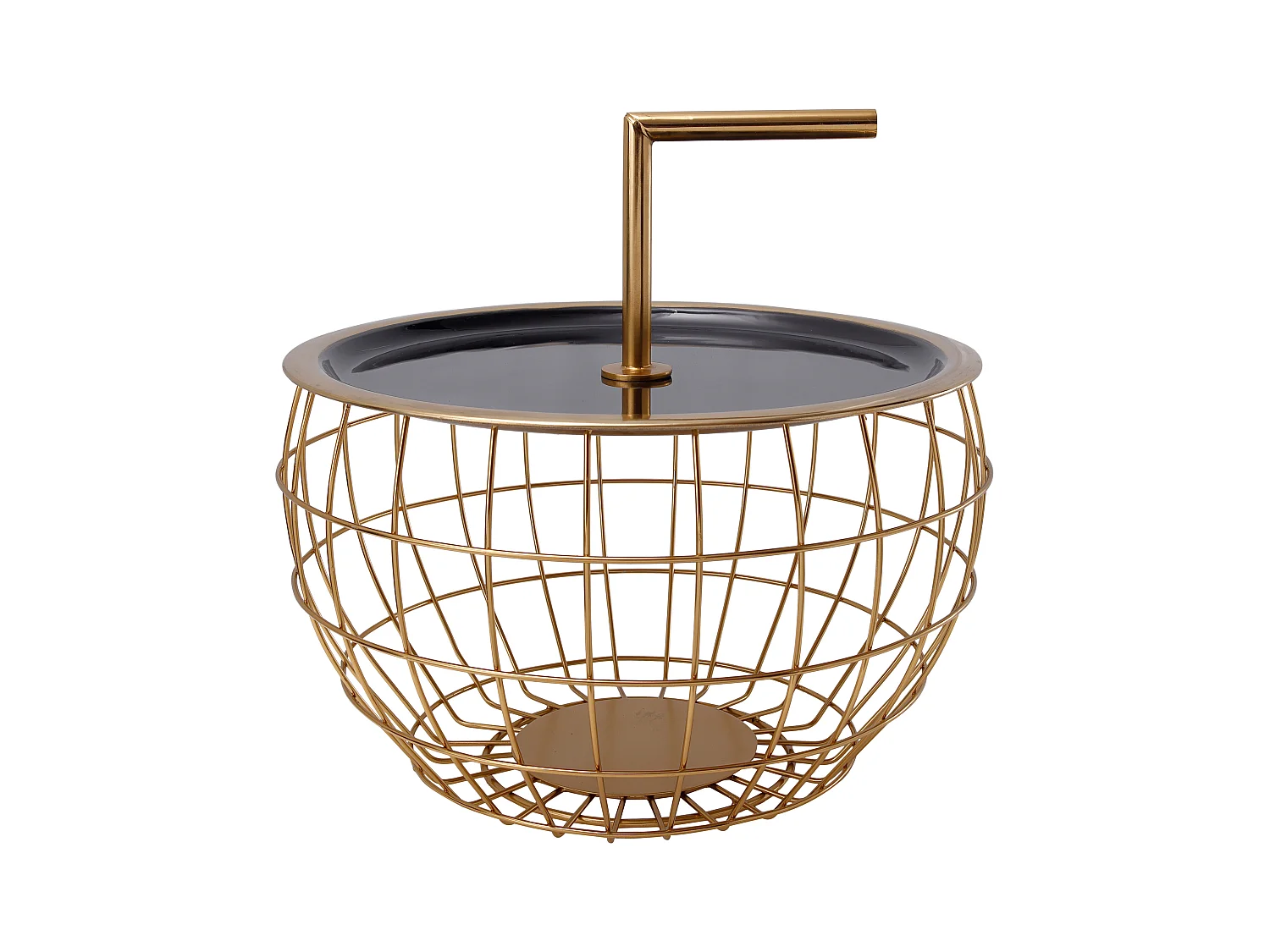 Table d'Appoint Design "Jouy" 38cm Noir