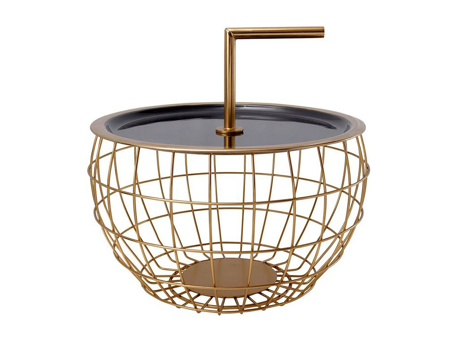 Table d'Appoint Design "Jouy" 38cm Noir