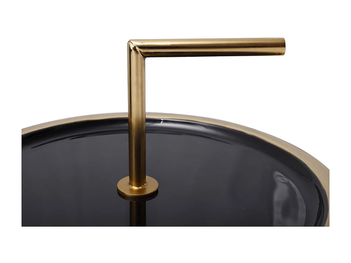 Table d'Appoint Design "Jouy" 38cm Noir