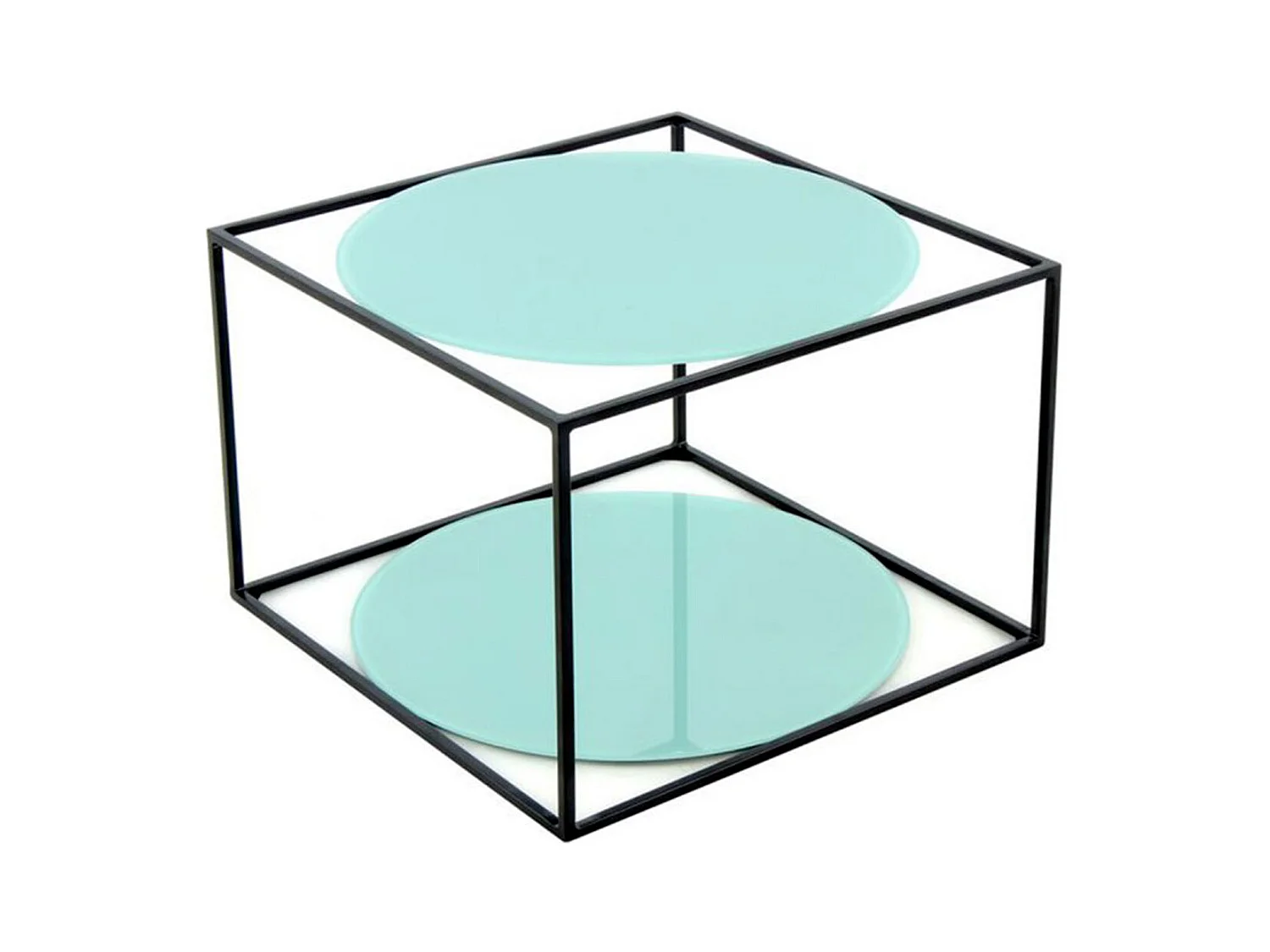 Table d'Appoint Design "Cody" 50cm Vert & Noir