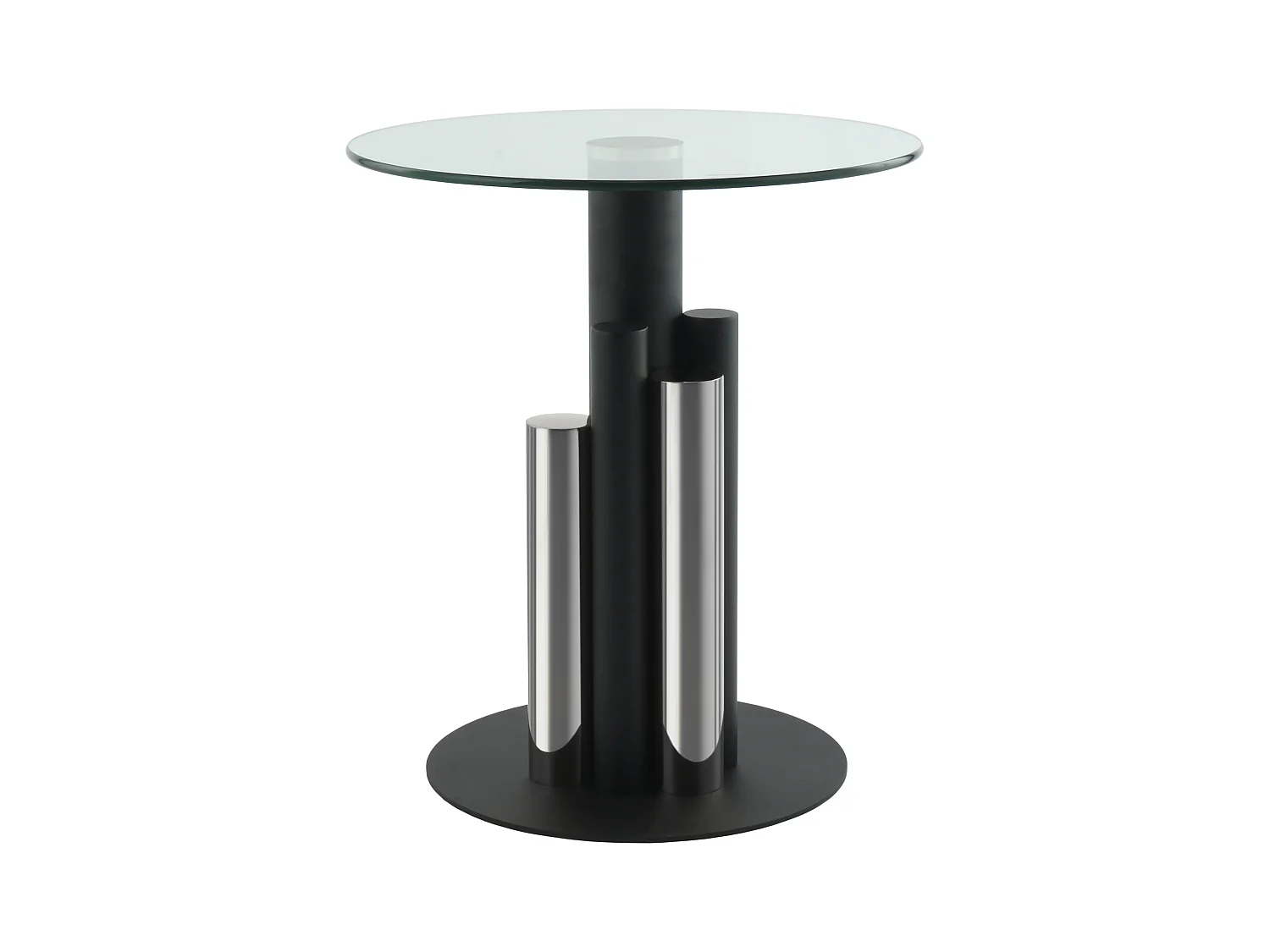 Table d'Appoint Design "Paula" 50cm Argent