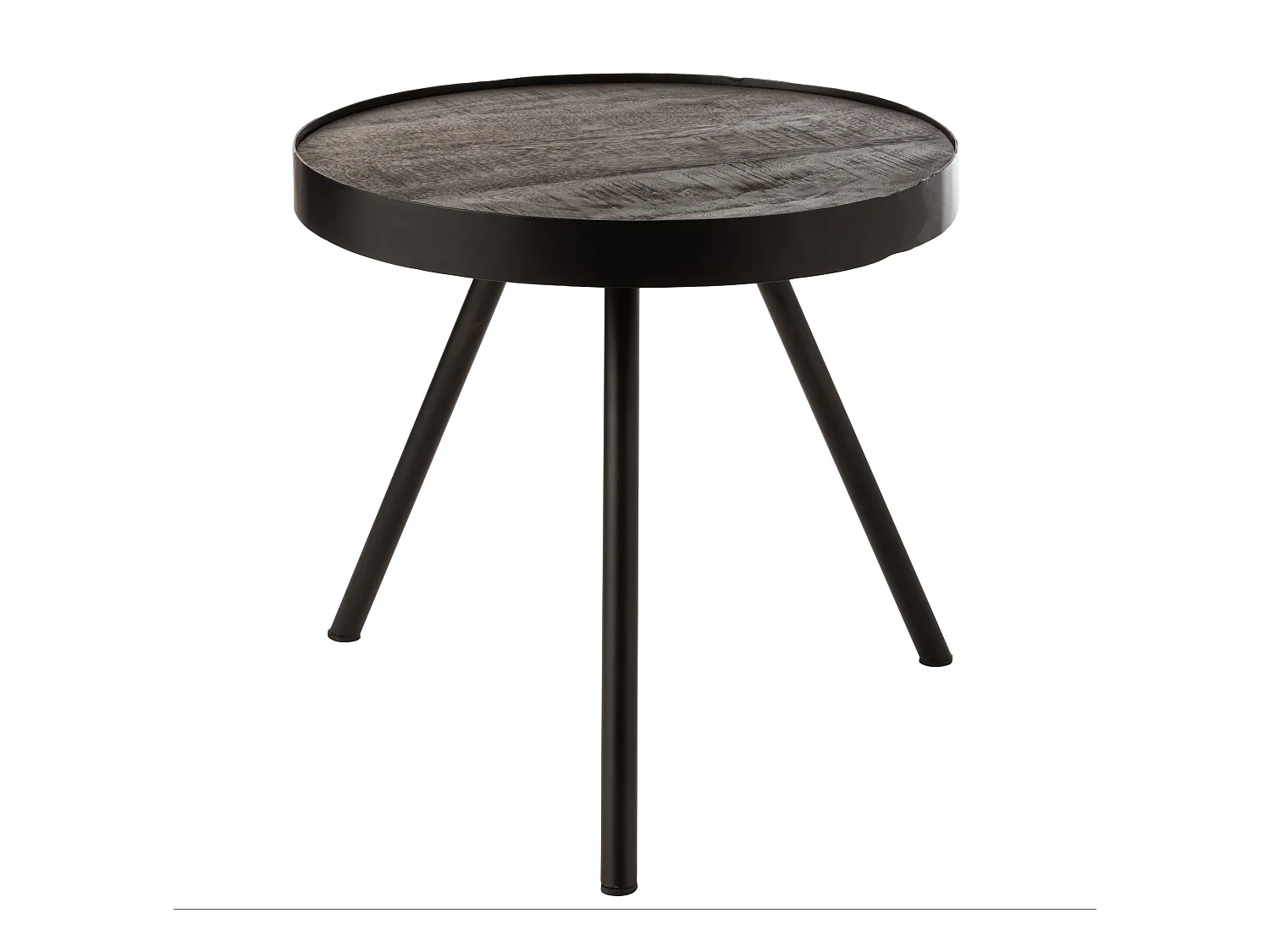 Table d'Appoint en Bois & Fer "Fien" 46cm Naturel