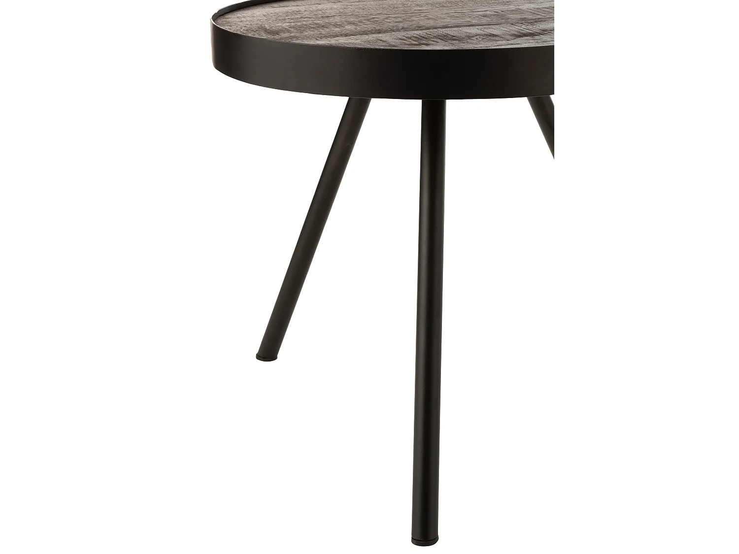 Table d'Appoint en Bois & Fer "Fien" 46cm Naturel