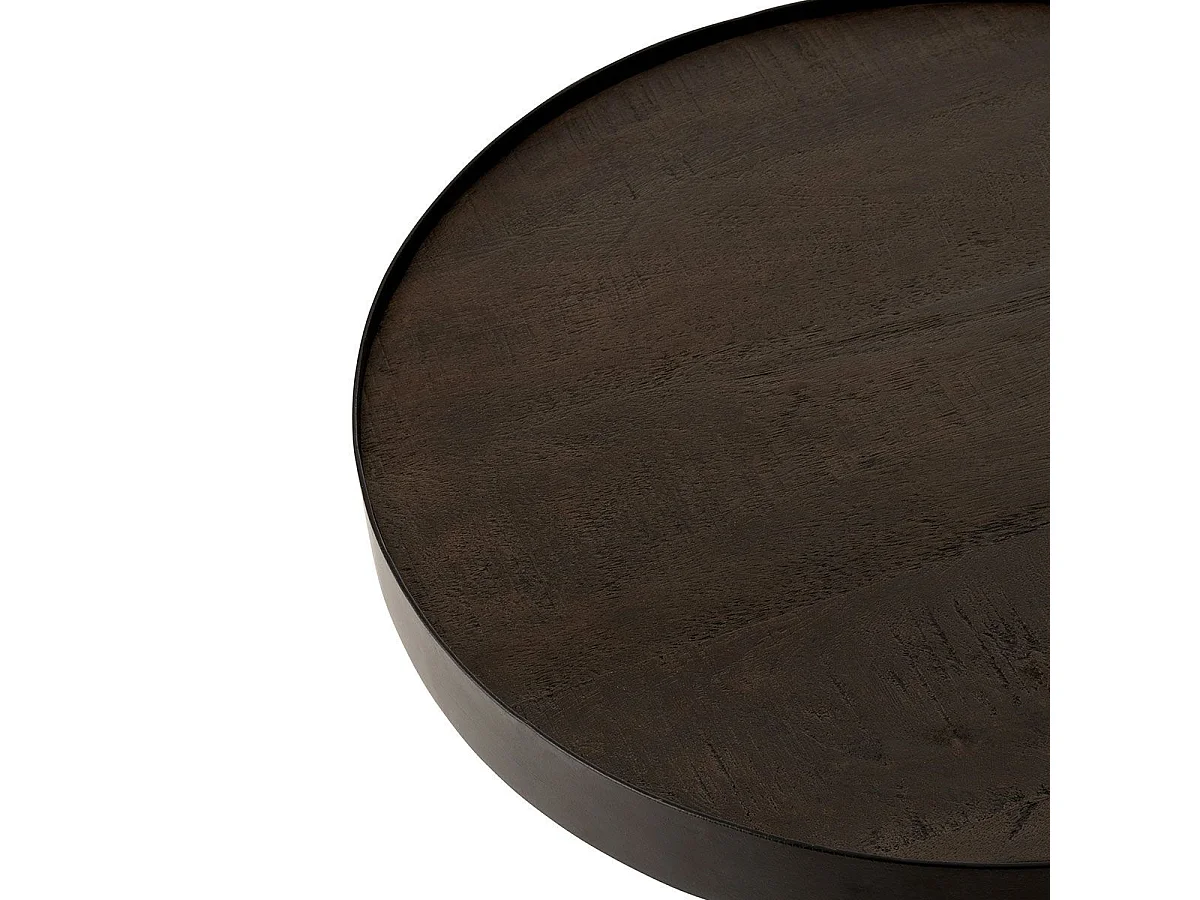 Mesa nido Gaétan de madera de mango marrón D 46 cm